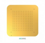 Верхний душ Tres Inox 420х420 мм 1 тип струи золото 29951607OR