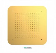 Верхний душ Tres Inox 420х420 мм 1 тип струи золото матовый 29951607OM