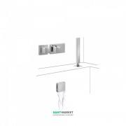 Термостат для ванны Tres Block System с ручным душем и наполнительным клапаном хром 20725207