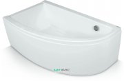 Ванна акрилова кутова PoolSpa колекція Laura 140х80 L ліва з ніжками білий PWANH10ZN000000