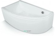 Ванна акриловая угловая PoolSpa коллекция Laura 140х80 L левая с рамой белый PWANH10ZS000000