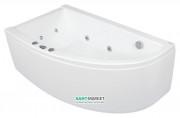 Ванна гідромасажна акрилова PoolSpa Laura 150х90 L ліва система Smart 1 білий PHANW10ST1C0000