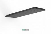 Верхний душ со стены Tres Inox 160х550 мм 1 тип струи черный матовый 29990303NM