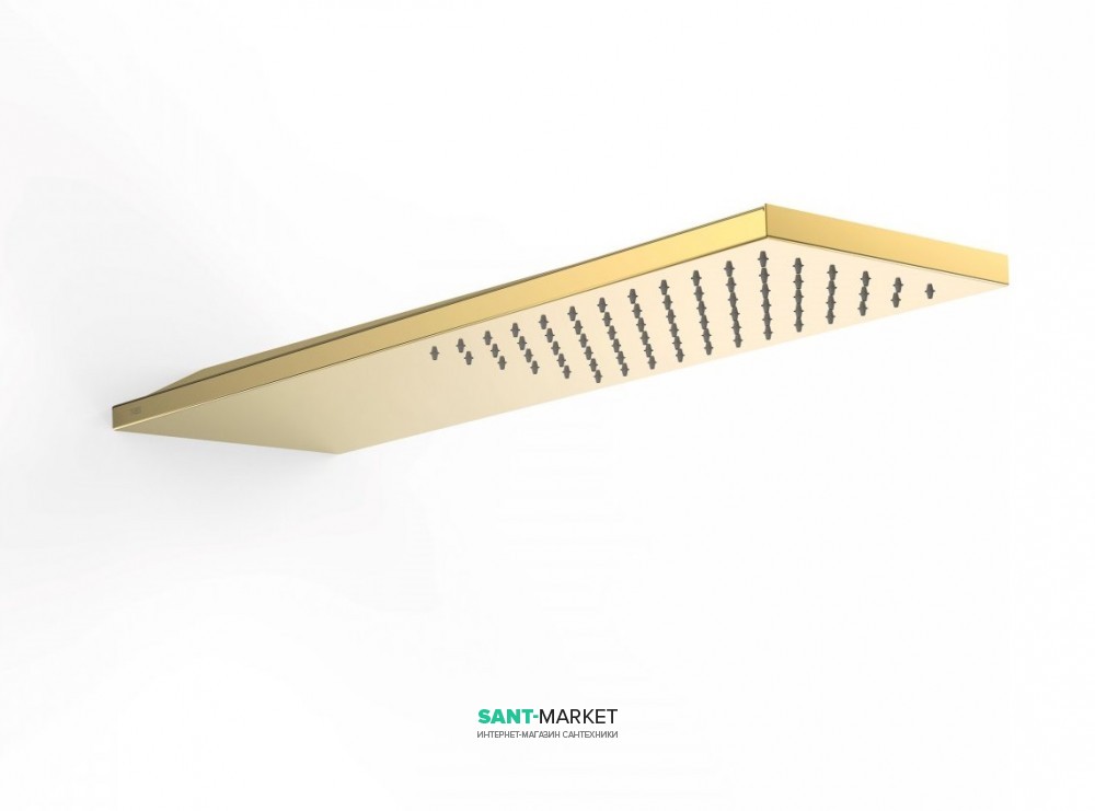 Верхний душ со стены Tres Inox 160х550 мм 1 тип струи золото 29990303OR
