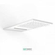 Верхний душ со стены Tres Inox 280х550 мм 2 типа струи белый матовый 29990301BM