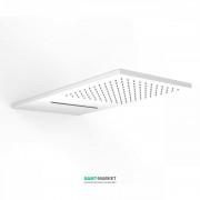 Верхний душ со стены Tres Inox 280х550 мм 2 типа струи белый матовый 29990301BM