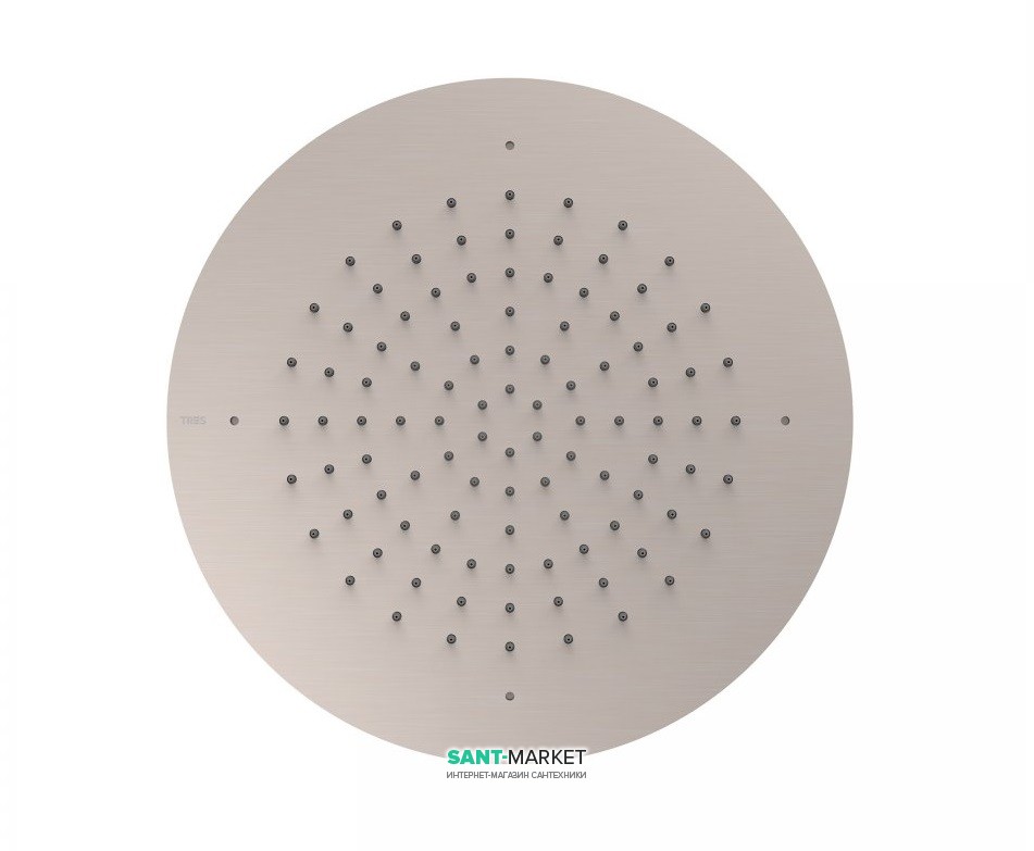 Верхний душ Tres Inox Ø 380 мм 1 тип струи сталь 134940AC