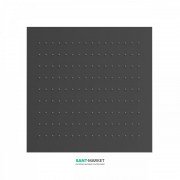 Верхний душ Tres Inox 380х380 мм 1 тип струи черный матовый 134944NM