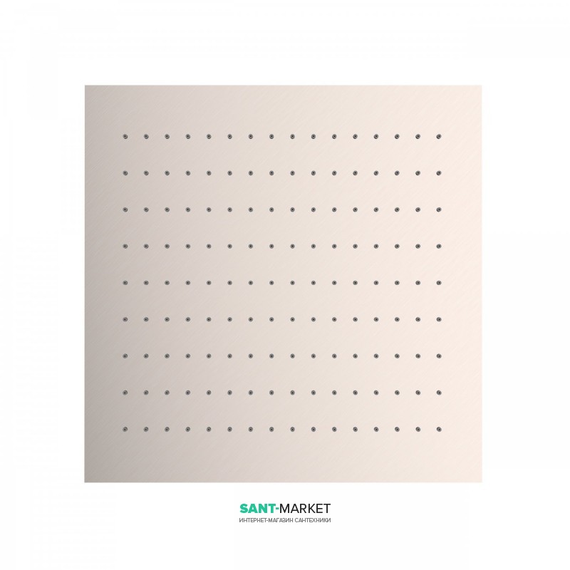 Верхний душ Tres Inox 380х380 мм 1 тип струи сталь 134944AC