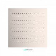 Верхній душ Tres Inox 380х380 мм 1 тип струменя сталь 134944AC