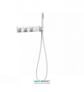 Термостат для душу Tres Block System colors 3 споживача білий матовий 20735391BM