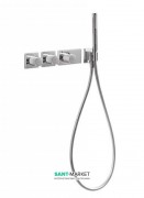 Термостат для душа Tres Block System с ручным душем 3 потребителя хром 20735391