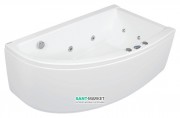 Ванна аэро- и гидромассажная акриловая PoolSpa Laura 150х90 R правая система Smart 2 + белый PHANY10ST2C1960