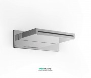 Верхний душ со стены Tres Inox 152х236 мм водопад хром 29990304