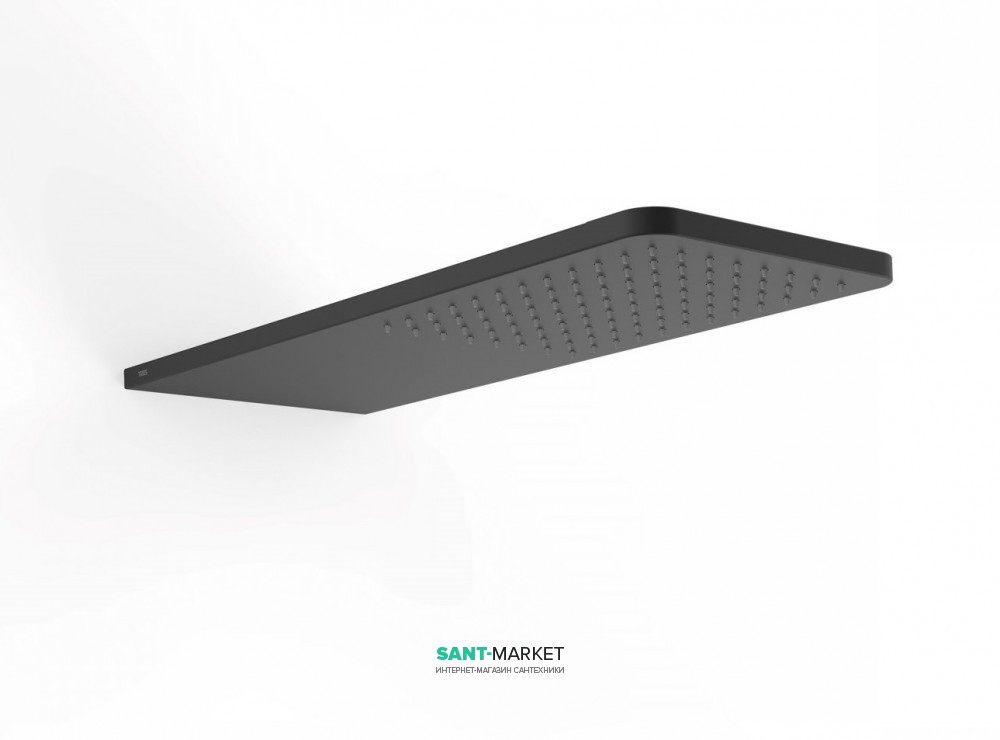 Верхний душ со стены Tres Inox 210х550 мм 1 тип струи черный матовый 29990307NM
