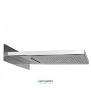 Верхний душ со стены Tres Inox 380х556 мм 2 типа струи хром 134903