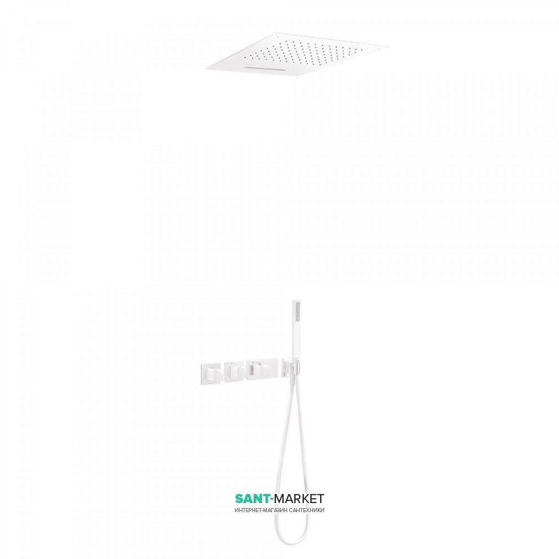 Душова система Tres Block System colors термостатична білий матовий 20725303BM