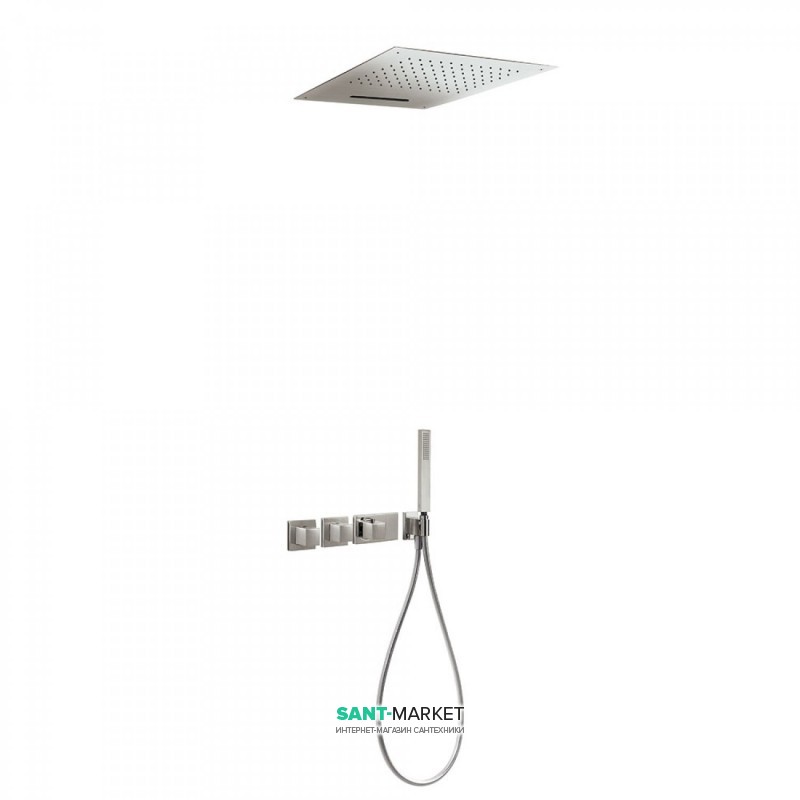 Душова система Tres Block System colors термостатична сталь 20725303AC