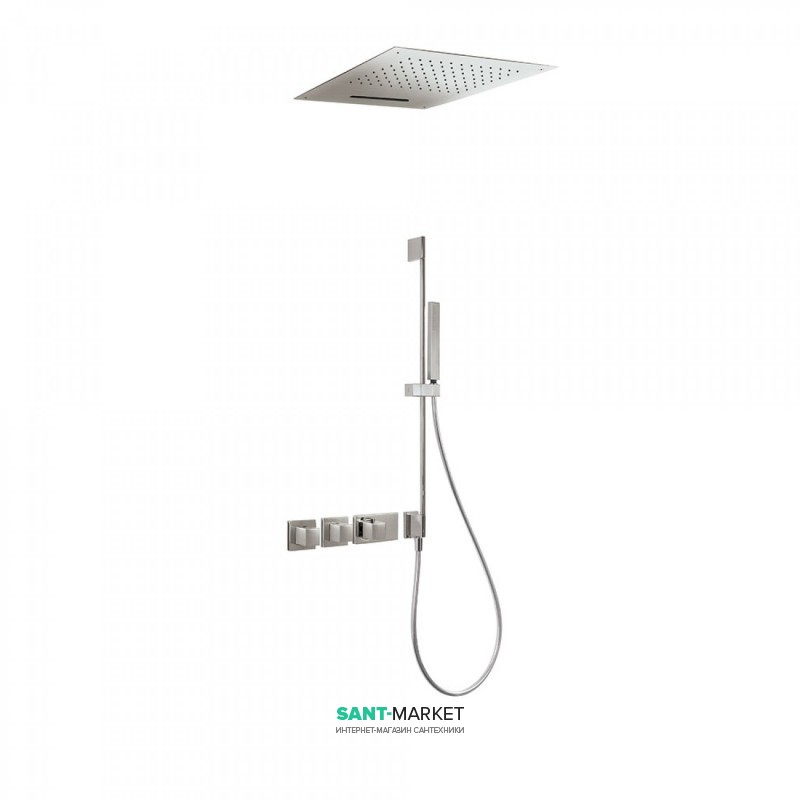 Душевая система Tres Block System colors термостатическая сталь 20725311AC