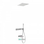 Душевая система Tres Block System термостатическая с верхним и ручным душем хром 20725306