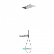 Душова система Tres Block System термостатична з верхнім і ручним душем хром 20735302