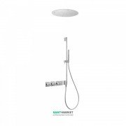 Душевая система Tres Block System термостатическая с верхним и ручным душем хром 20735311