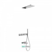 Душова система Tres Block System термостатична з верхнім і ручним душем хром 20735305