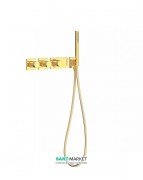 Термостат для душа Tres Block System colors 3 потребителя золото 20735391OR