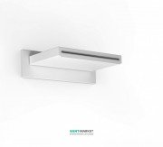 Верхний душ со стены Tres Inox 152х236 мм водопад белый матовый 29990304BM