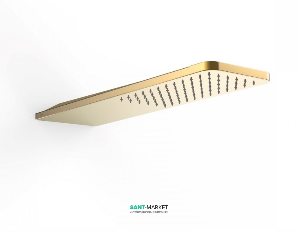 Верхний душ со стены Tres Inox 160х550 мм 1 тип струи золото 29990306OR