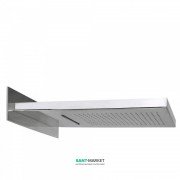 Верхний душ со стены Tres Inox 380х556 мм 2 типа струи хром 134903