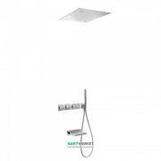 Душова система Tres Block System термостатична з верхнім і ручним душем хромотерапія 20735307