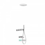 Душевая система Tres Block System термостатическая с верхним и ручным душем хром 20735306