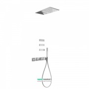 Душова система Tres Block System термостатична з верхнім і ручним душем хром 20725401