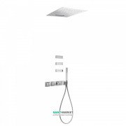 Душова система Tres Block System термостатична з верхнім і ручним душем хром 20725402