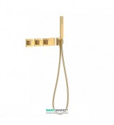 Термостат для душу Tres Block System colors 4 споживача матове золото 20725491OM