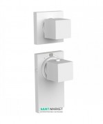 Термостат для душу Tres Block System colors 2 споживача білий матовий 20625299BM