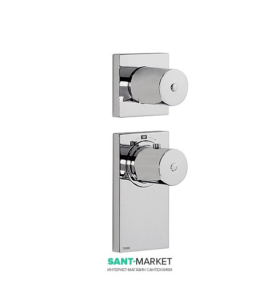 Термостат для душа Tres Block System встроенный 1 потребитель хром 20635199
