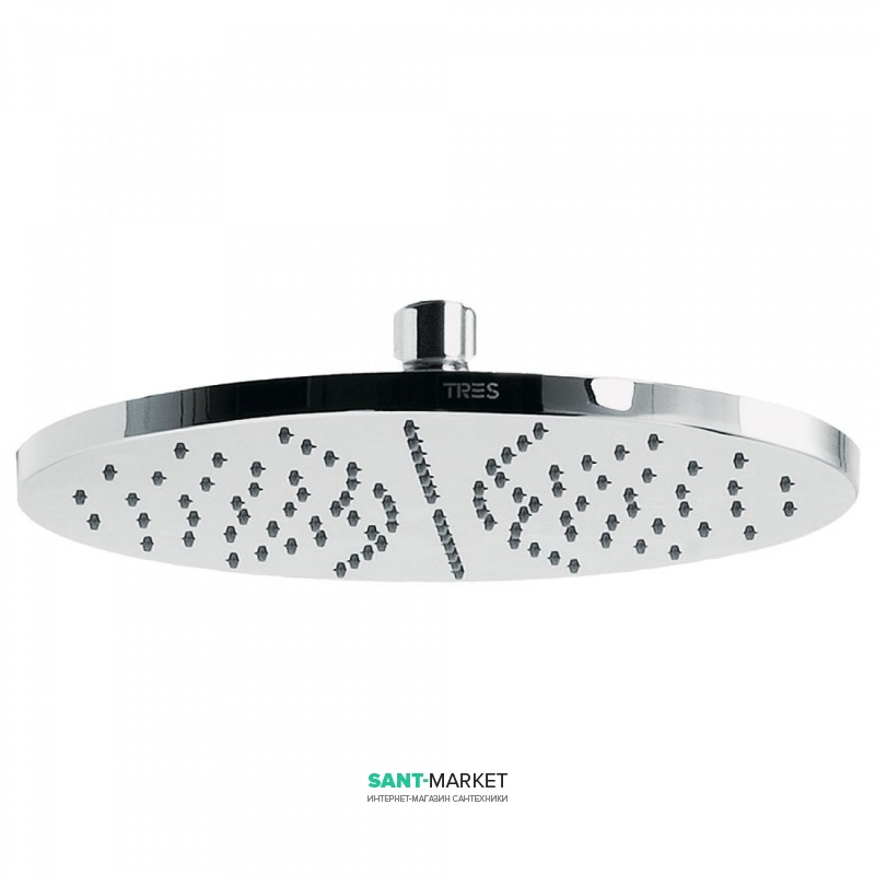 Верхний душ Tres Ø 225 мм с шарниром хром 29963201