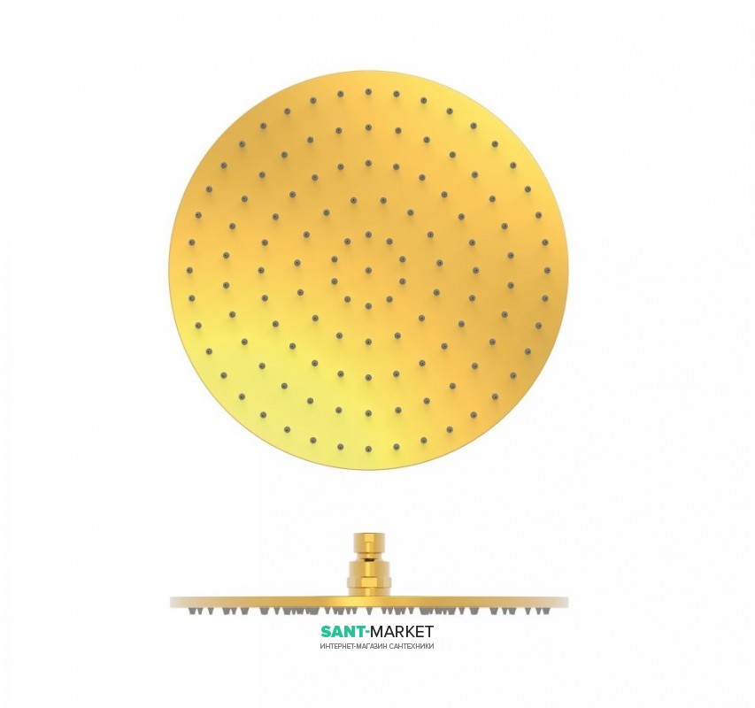 Верхній душ Tres Ø 300 мм з шарніром золото 13413730OR