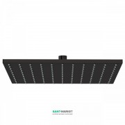 Верхний душ Tres 300х300 мм с шарниром черный матовый 13413830NM