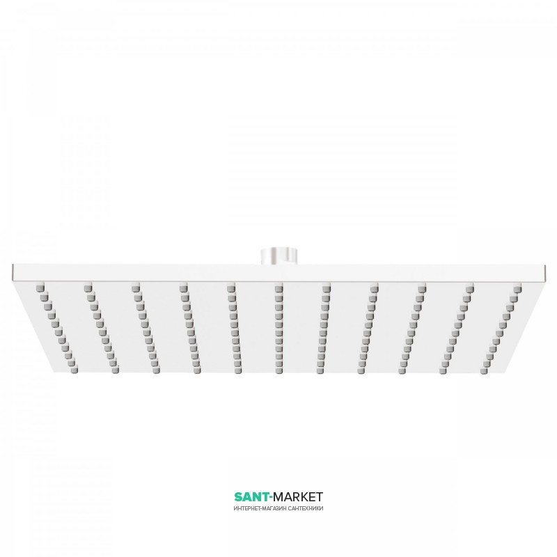 Верхній душ Tres 300х300 мм з шарніром білий матовий 13413830BM