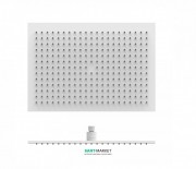 Верхний душ Tres 450x315 мм с шарниром белый матовый 29963203BM