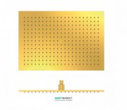 Верхний душ Tres 450x315 мм с шарниром золото 29963203OR