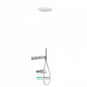 Душевая система Tres Block System термостатическая с верхним и ручным душем хром 20735306