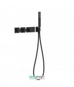 Термостат для душа Tres Block System colors 4 потребителя черный матовый 20725491NM