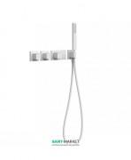 Термостат для душа Tres Block System colors 4 потребителя белый матовый 20725491BM