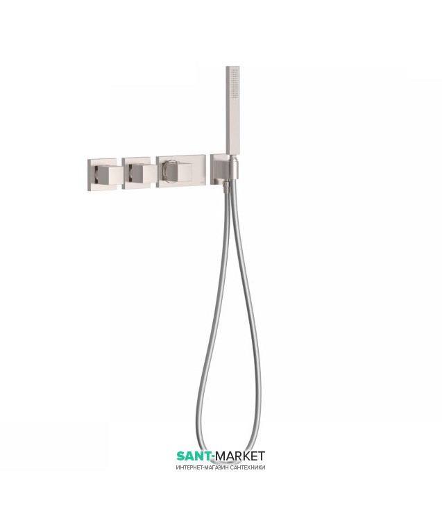 Термостат для душа Tres Block System colors 4 потребителя сталь 20725491AC