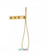 Термостат для душа Tres Block System colors 4 потребителя матовое золото 20735491OM