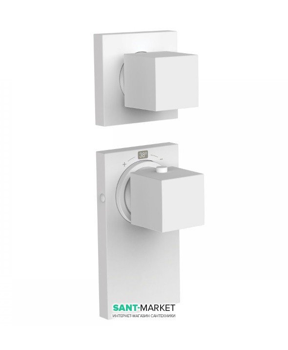 Термостат для душу Tres Block System colors 2 споживача білий матовий 20625299BM